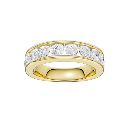 1.50ct Round Certified Lab Diamond Band
