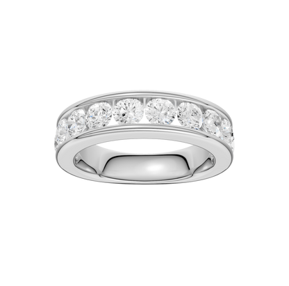 1.50ct Round Certified Lab Diamond Band