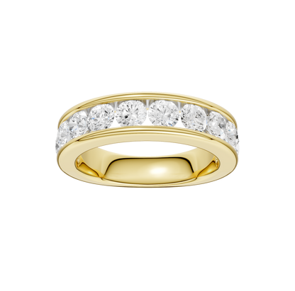 1.50ct Round Certified Lab Diamond Band