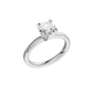 0.50ct Round Certified Solitaire Lab Diamond Ring