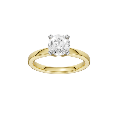 0.50ct Round Certified Solitaire Lab Diamond Ring