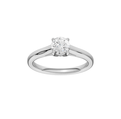 0.75ct Round Certified Solitaire Lab Diamond Ring