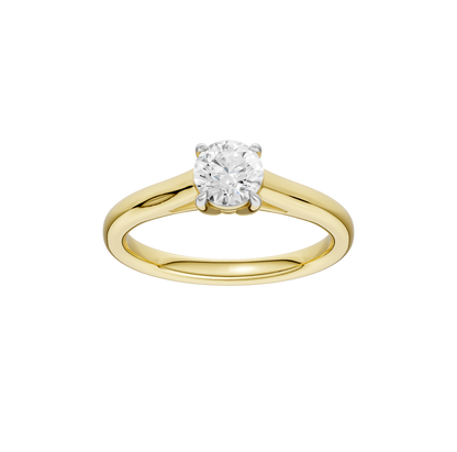 0.75ct Round Certified Solitaire Lab Diamond Ring
