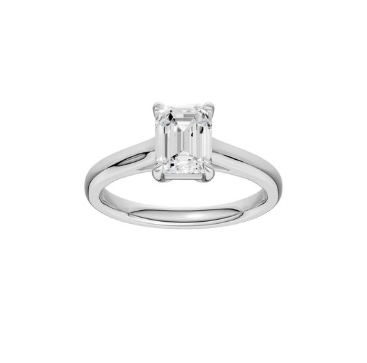 1.50ct Emerald Certified Solitaire Lab Diamond Ring