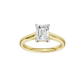 1.50ct Emerald Certified Solitaire Lab Diamond Ring