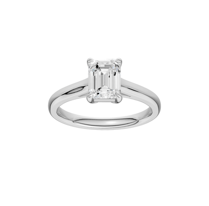 1.50ct Emerald Certified Solitaire Lab Diamond Ring