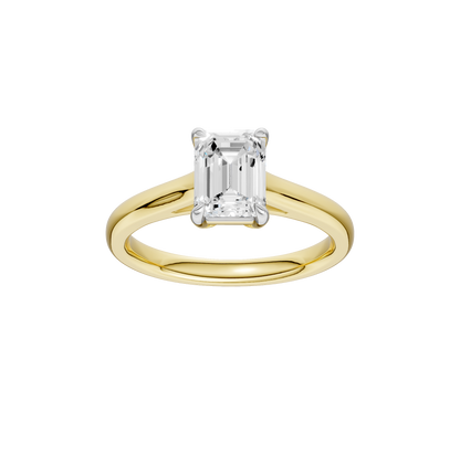 1.50ct Emerald Certified Solitaire Lab Diamond Ring