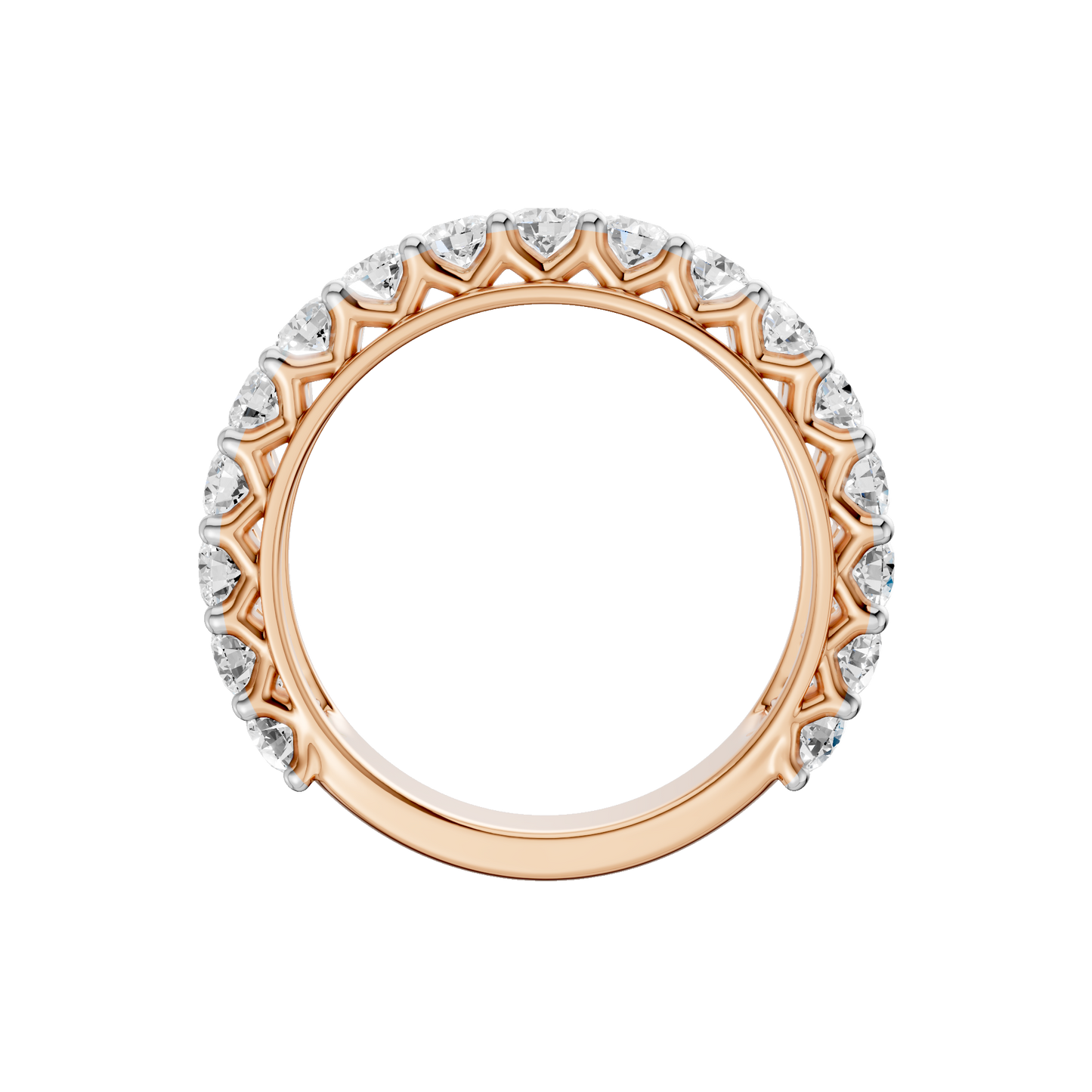 3.00ct Round Certified Lab Diamond Band