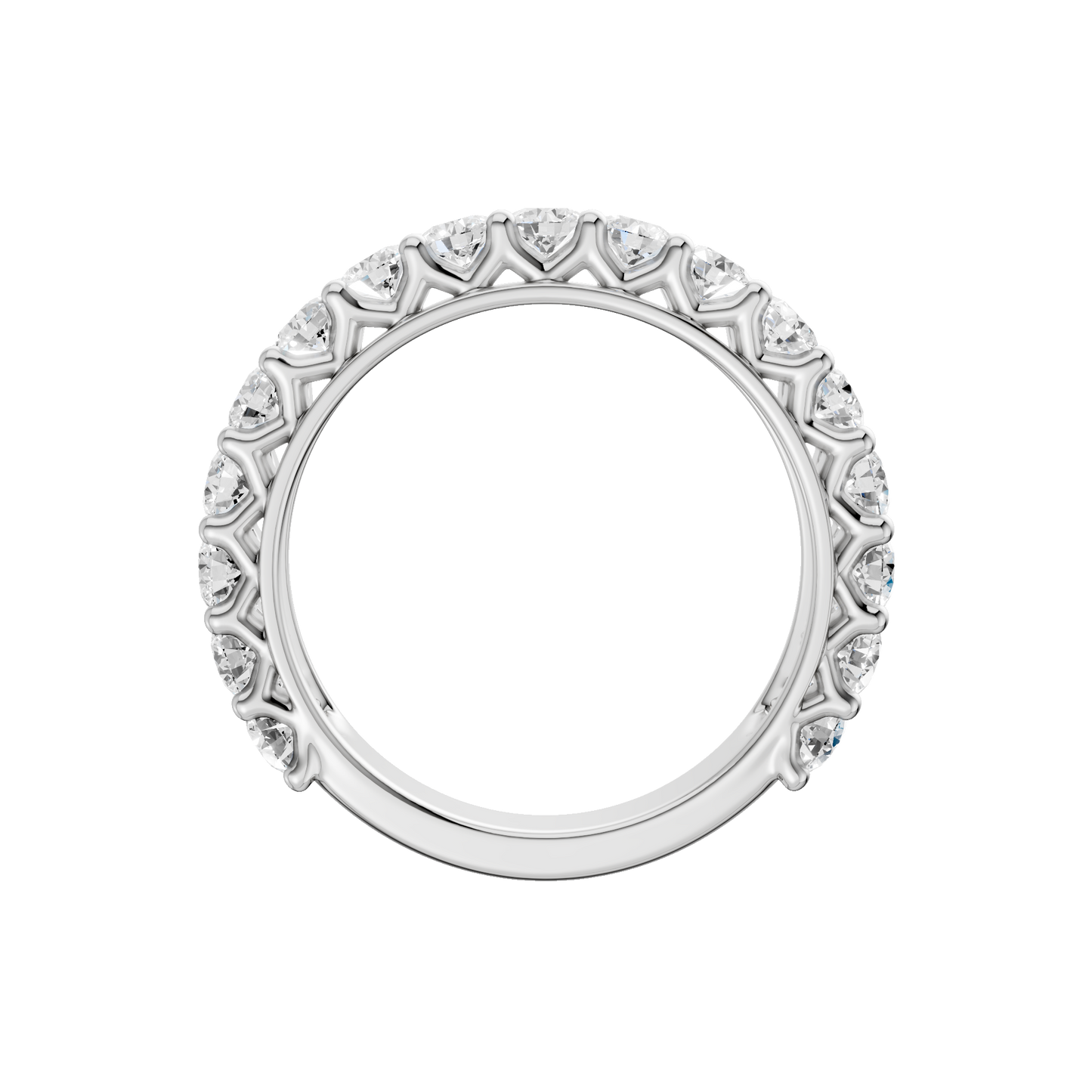 3.00ct Round Certified Lab Diamond Band