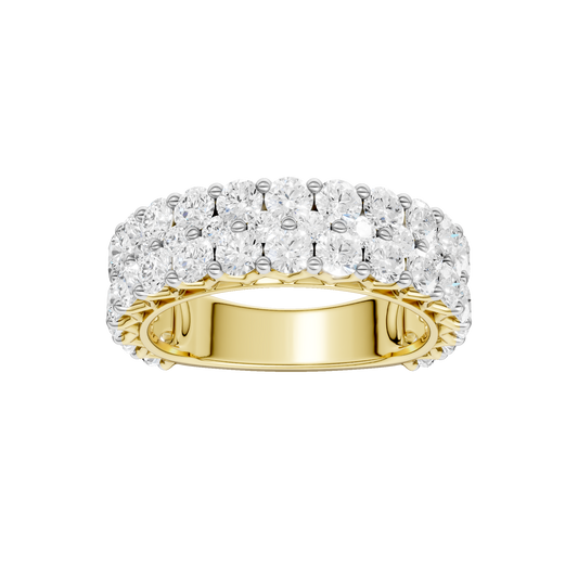 3.00ct Round Certified Lab Diamond Band