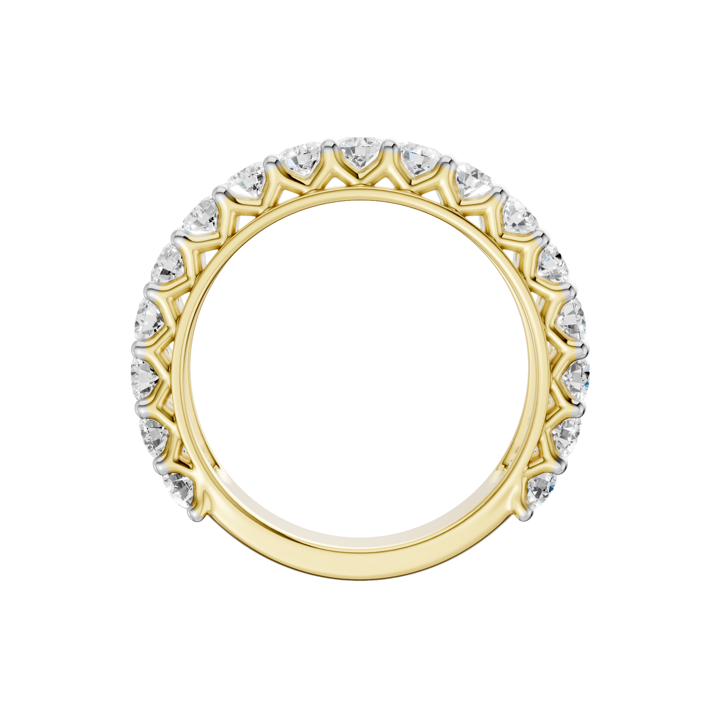 3.00ct Round Certified Lab Diamond Band