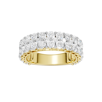 3.00ct Round Certified Lab Diamond Band