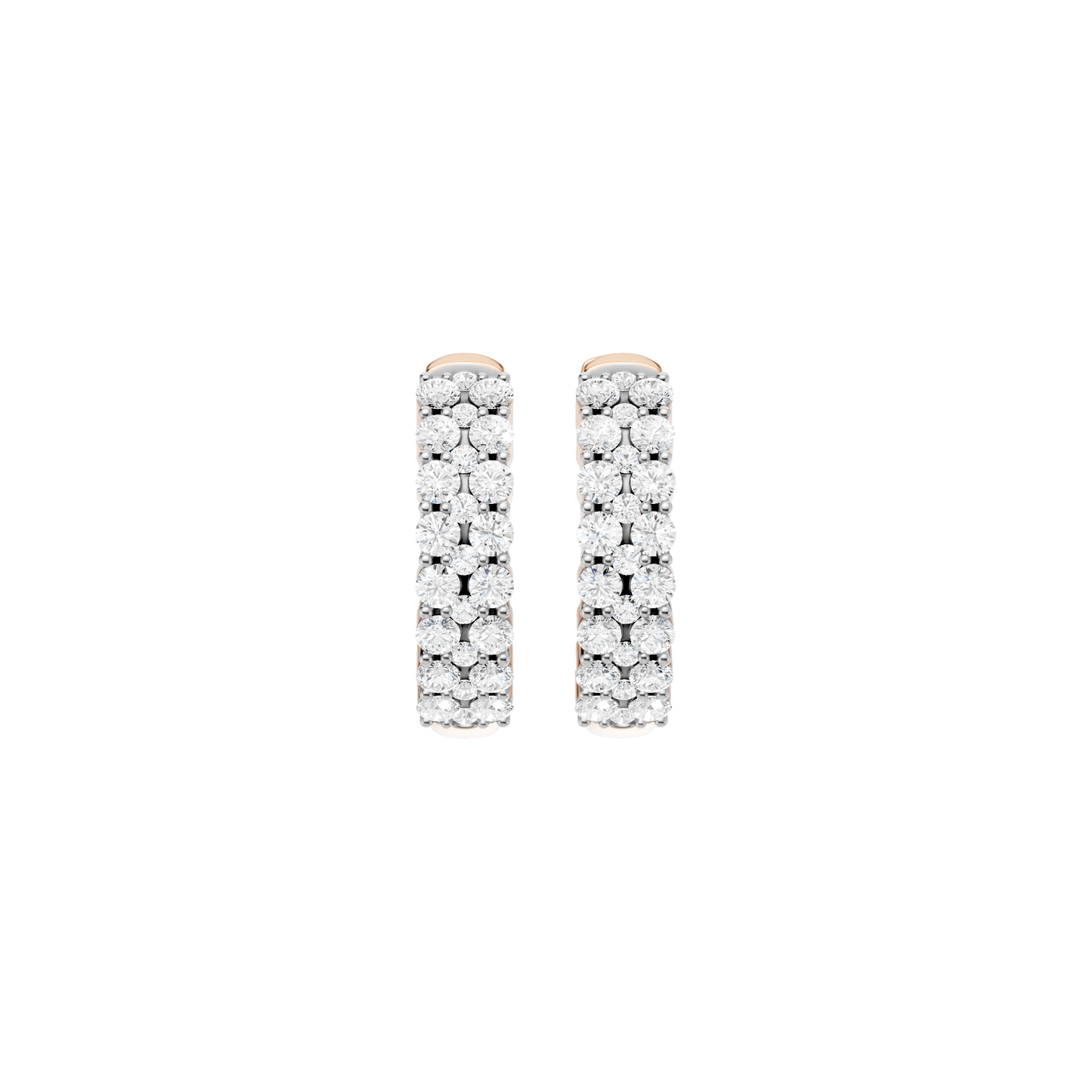 0.50ct Round Certified Lab Diamond Hoop Earring