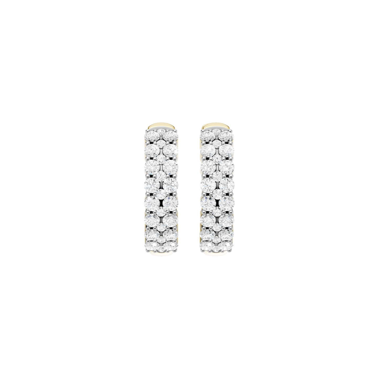 0.50ct Round Certified Lab Diamond Hoop Earring