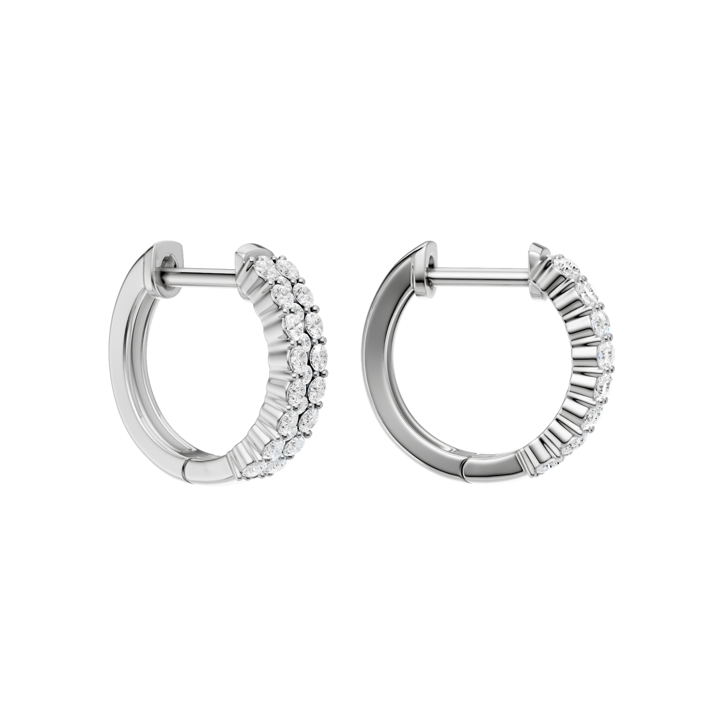 0.50ct Round Certified Lab Diamond Hoop Earring