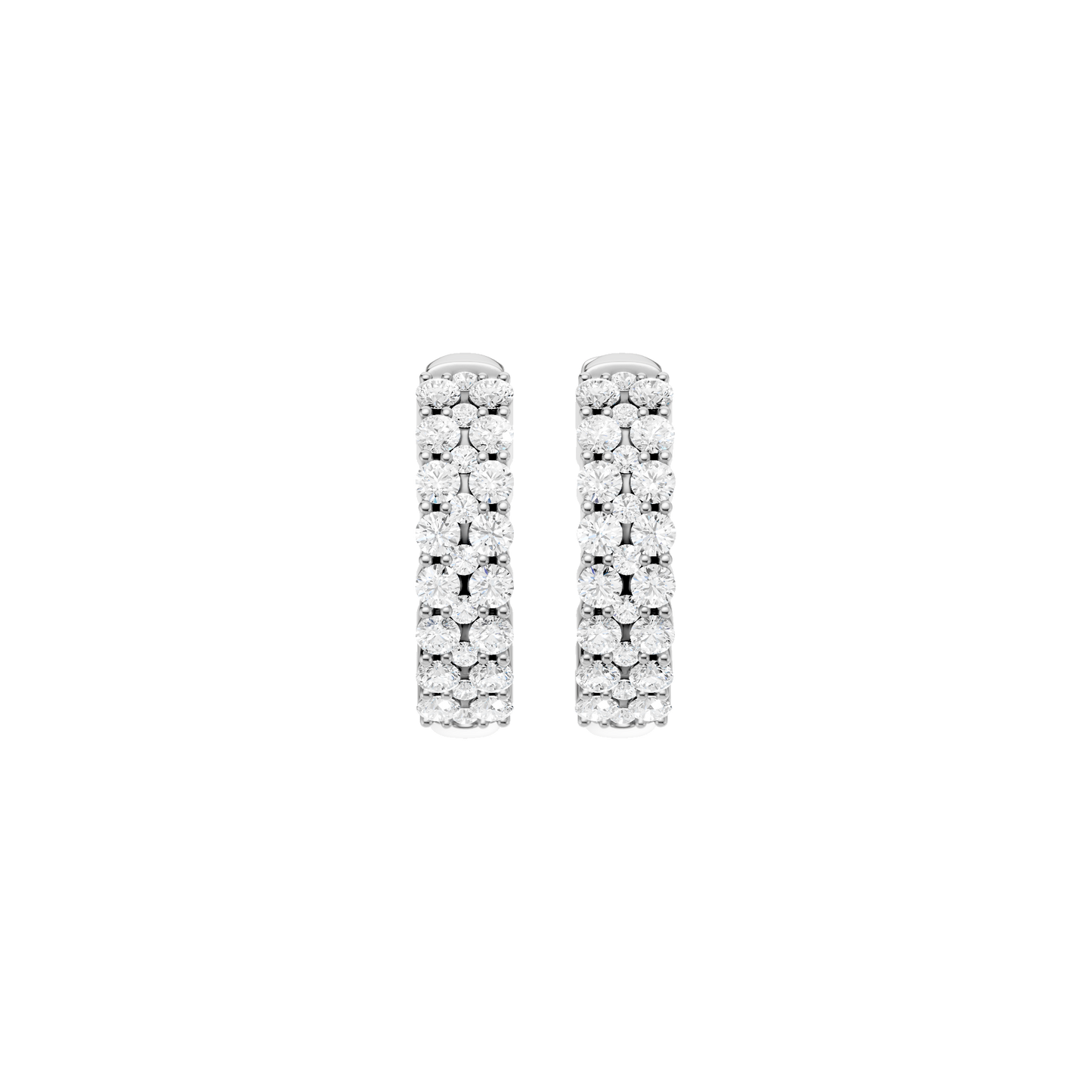 0.50ct Round Certified Lab Diamond Hoop Earring