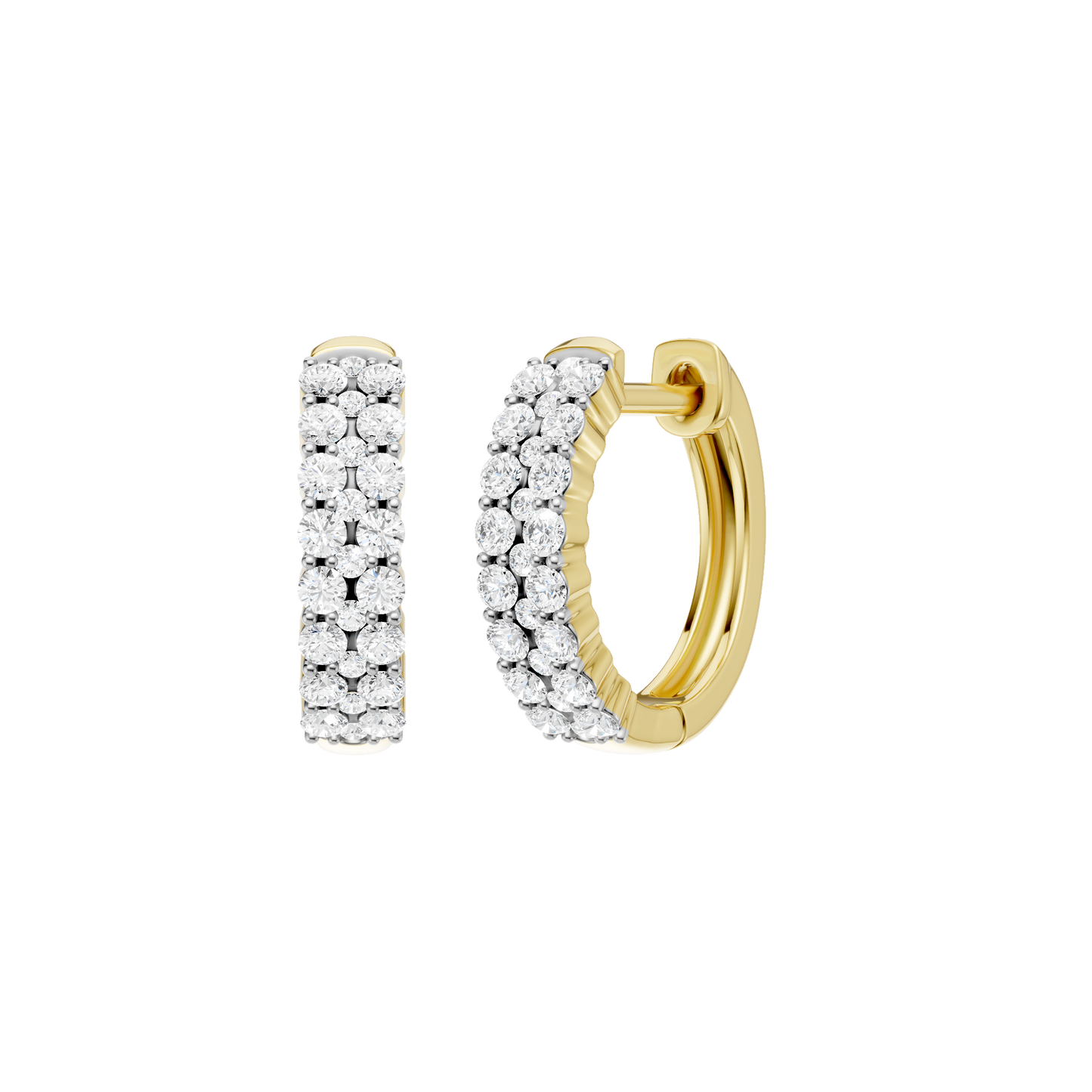 0.50ct Round Certified Lab Diamond Hoop Earring