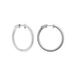 1.00ct Round Certified Lab Diamond Hoop Earring