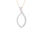 1.00ct Round Fancy Certified Lab Diamond Pendant