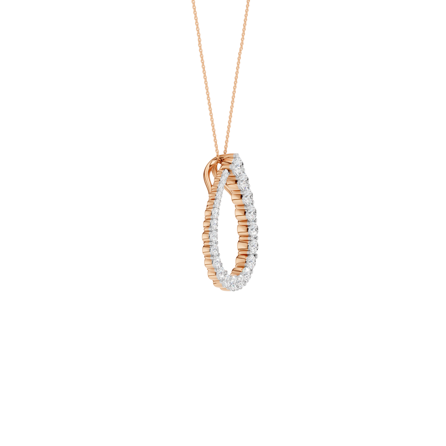 1.50ct Round Certified Lab Diamond Pendant