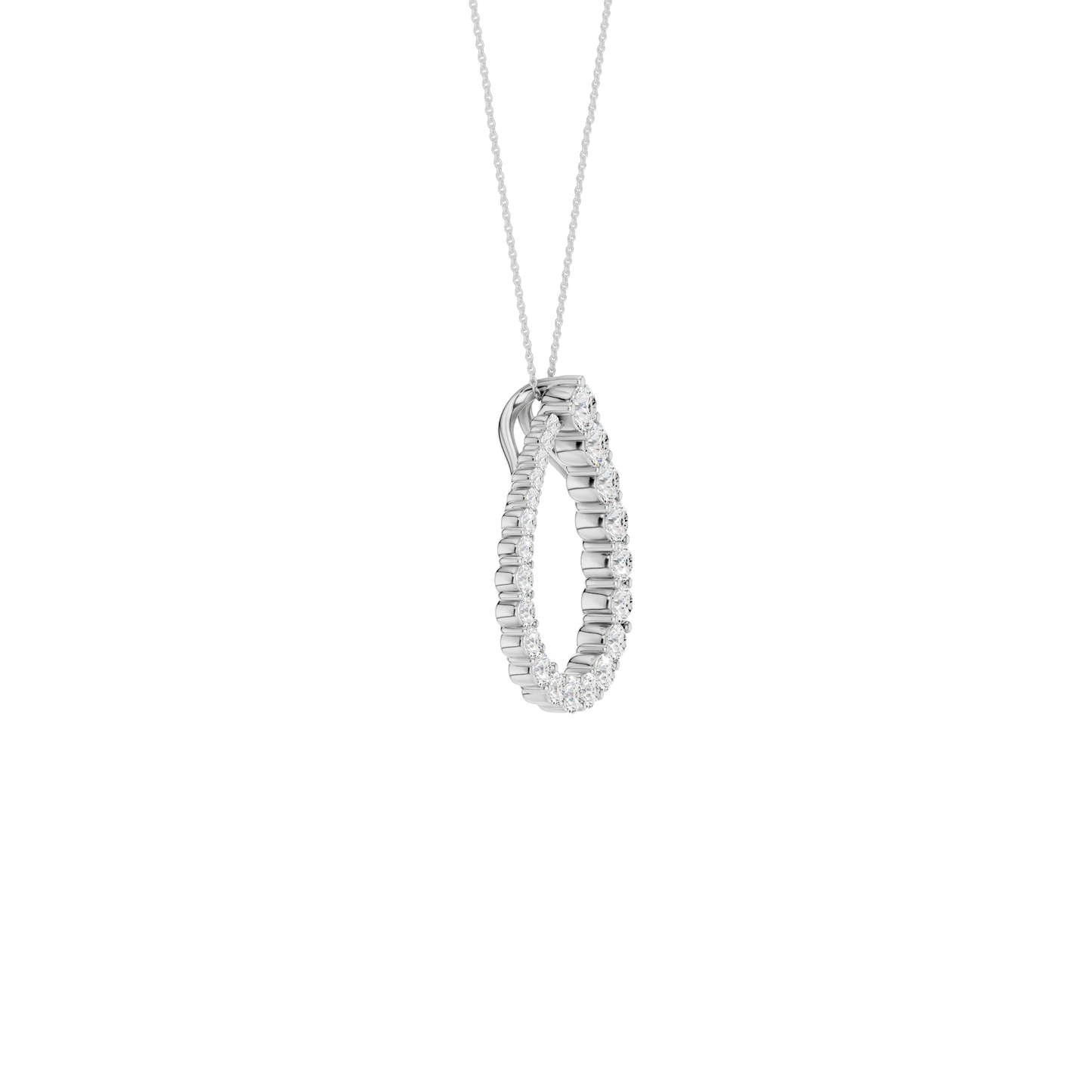 1.50ct Round Certified Lab Diamond Pendant