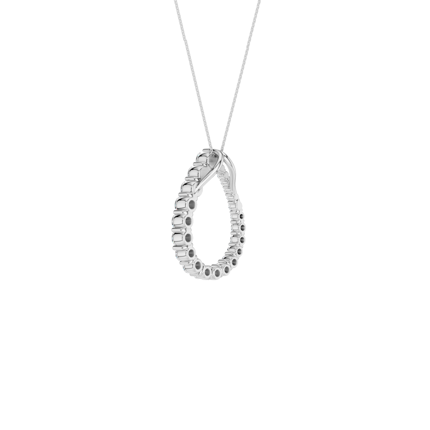 1.50ct Round Certified Lab Diamond Pendant