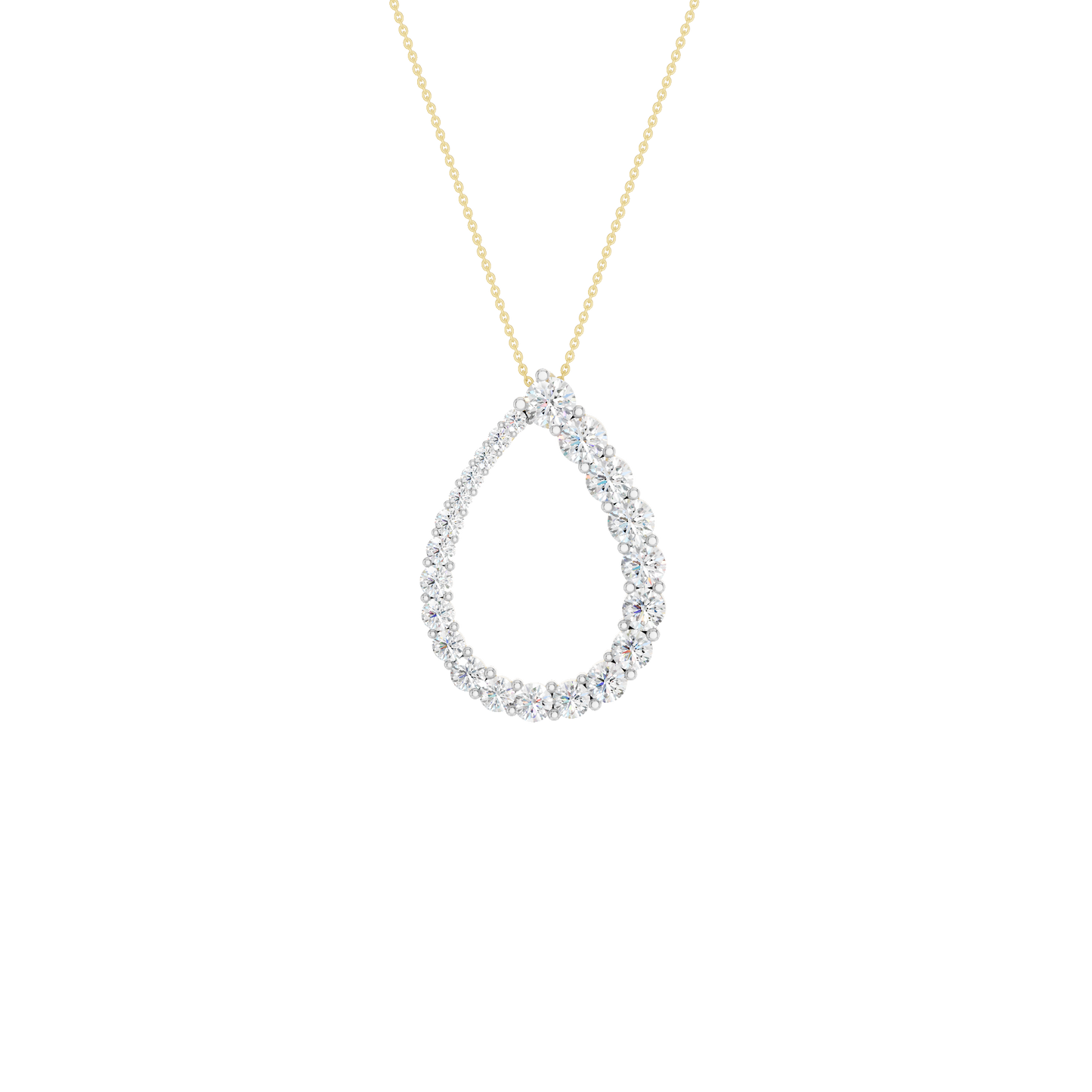 1.50ct Round Certified Lab Diamond Pendant