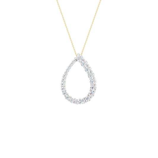 1.50ct Round Certified Lab Diamond Pendant