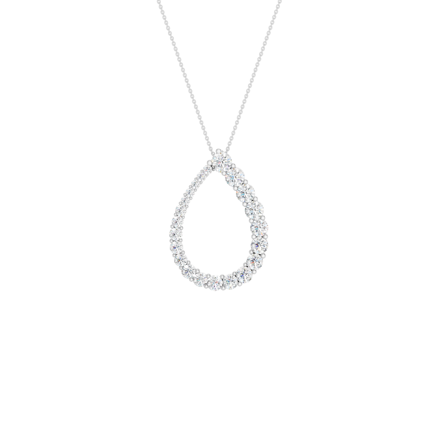 1.50ct Round Certified Lab Diamond Pendant