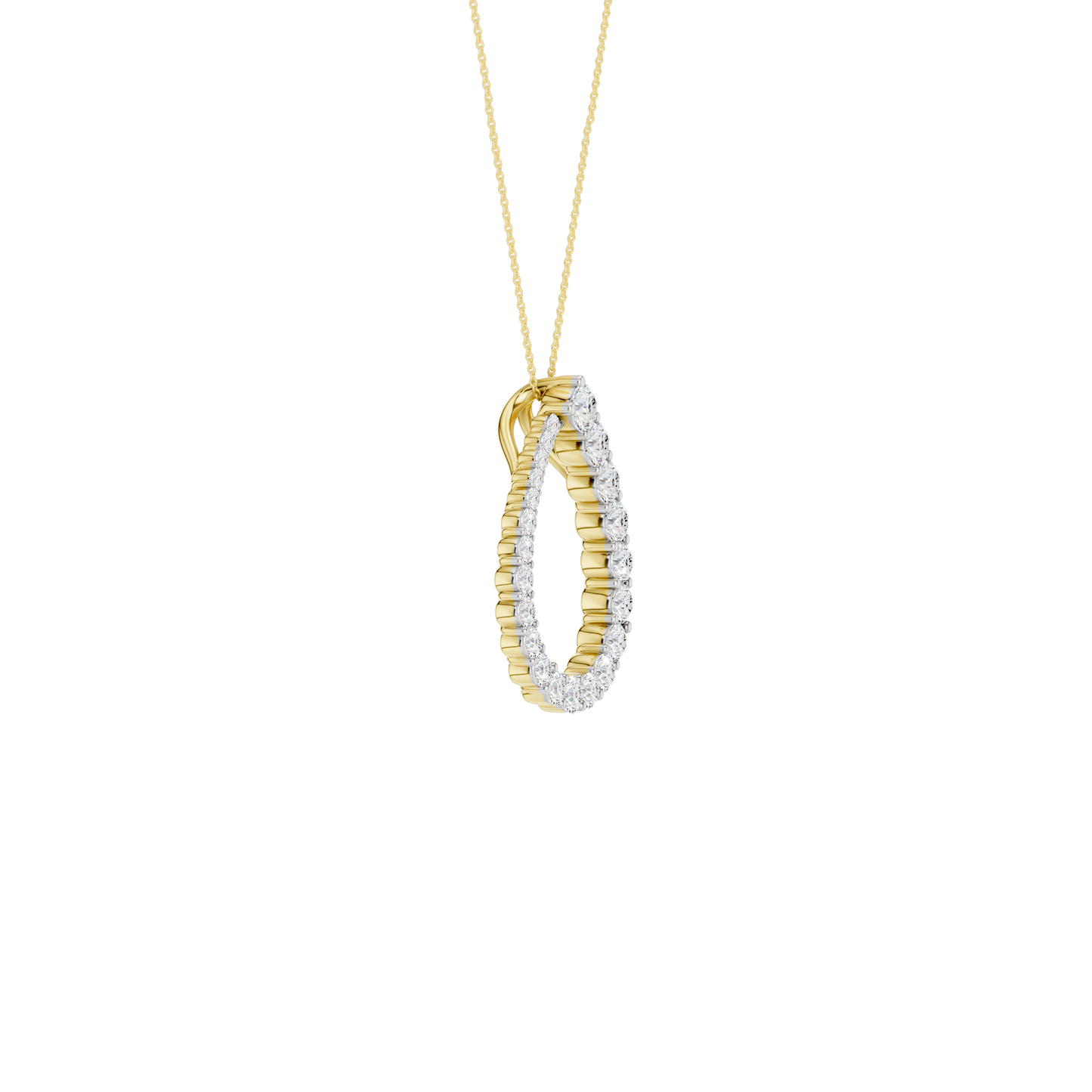 1.50ct Round Certified Lab Diamond Pendant