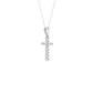 0.25ct Cross Round Certified Lab Diamond Pendant