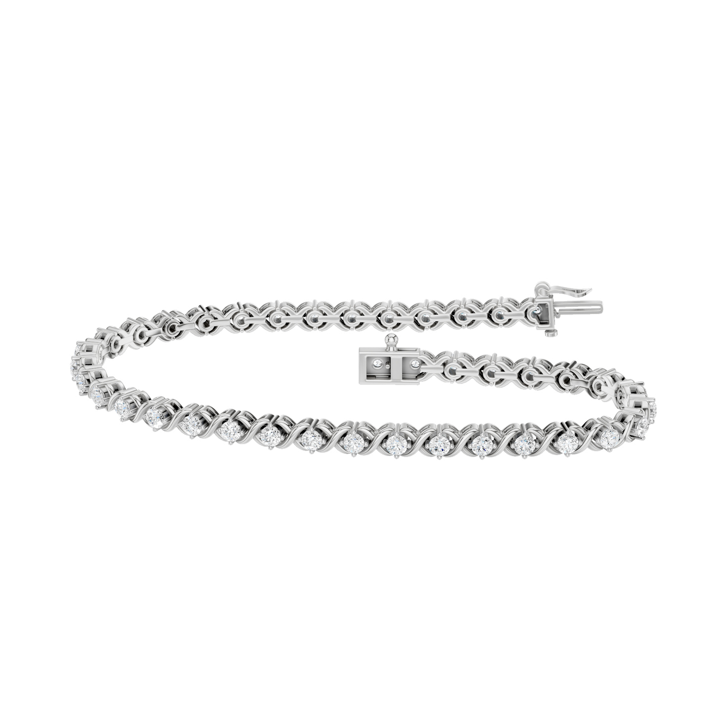2.00ct Fancy Certified Lab Diamond Bracelet