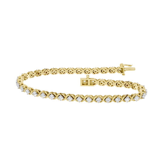 2.00ct Fancy Certified Lab Diamond Bracelet