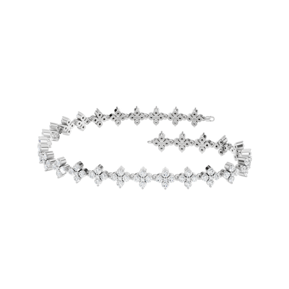 3.00ct Round Certified Lab Diamond Bracelet