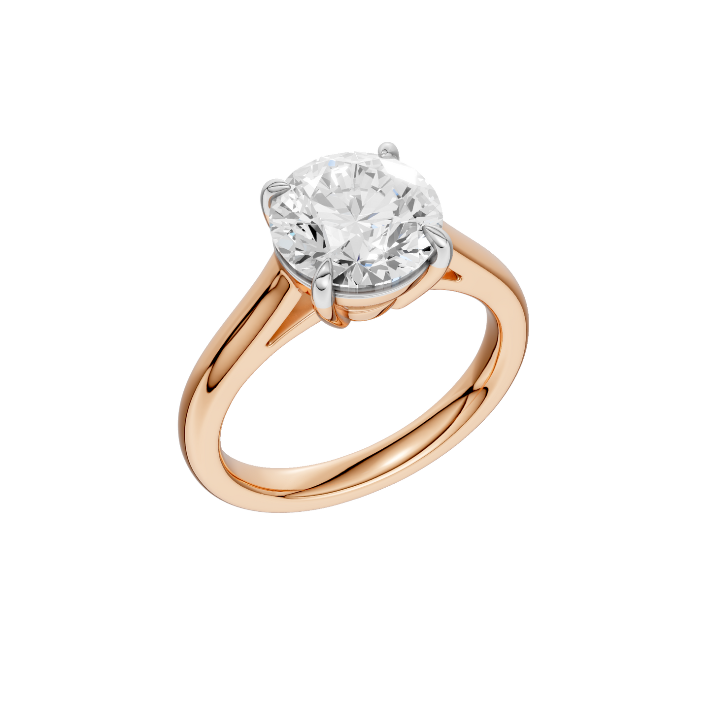 3.00ct Round Certified Solitaire Lab Diamond Ring