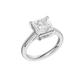 3.00ct Princess Certified Solitaire Lab Diamond Ring