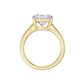3.00ct Princess Certified Solitaire Lab Diamond Ring