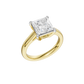 3.00ct Princess Certified Solitaire Lab Diamond Ring