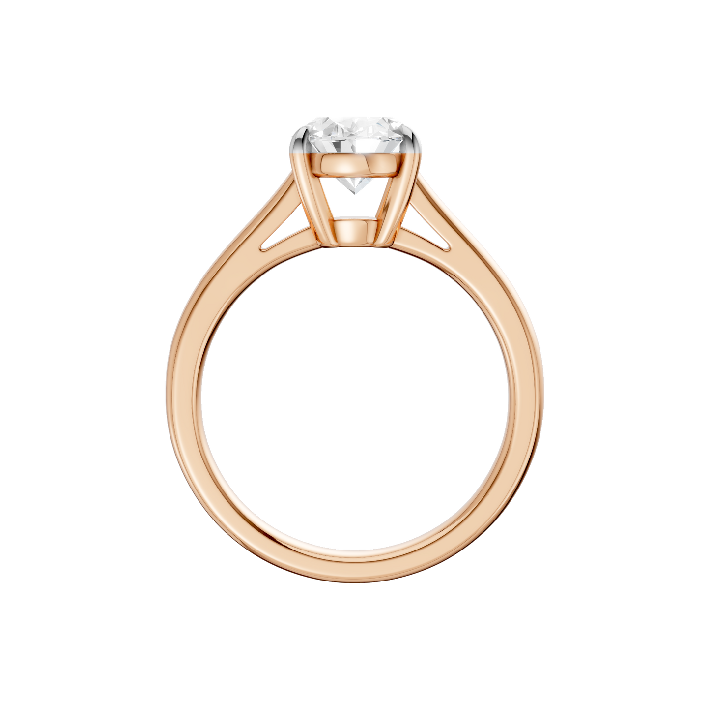 2.00ct Oval Certified Solitaire Lab Diamond Ring