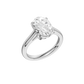 3.00ct Oval Certified Solitaire Lab Diamond Ring