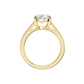 3.00ct Oval Certified Solitaire Lab Diamond Ring