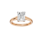 2.00ct Emerald Certified Solitaire Lab Diamond Ring