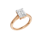 2.00ct Emerald Certified Solitaire Lab Diamond Ring