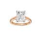 3.00ct Emerald Certified Solitaire Lab Diamond Ring