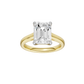 3.00ct Emerald Certified Solitaire Lab Diamond Ring
