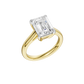 3.00ct Emerald Certified Solitaire Lab Diamond Ring