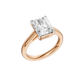 3.00ct Radiant Certified Solitaire Lab Diamond Ring