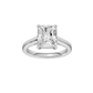 3.00ct Radiant Certified Solitaire Lab Diamond Ring