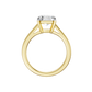 3.00ct Radiant Certified Solitaire Lab Diamond Ring