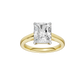 3.00ct Radiant Certified Solitaire Lab Diamond Ring